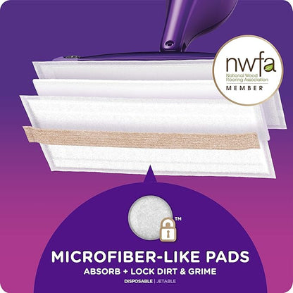 Swiffer WetJet Mops for Floor Cleaning, Hardwood Floor Cleaner Spray Mop Pad