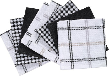 T-Fal Premium Waffle Dish Cloths, Super Soft Long Lasting 100% Cotton Flat