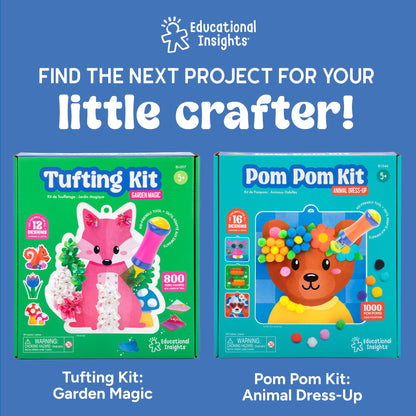 Educational Insights 3D Sticker Maker Kit - Arts and Crafts for Kids Ages 4-8, Make Your Own 3D Stickers, Sticker Making Machine, DIY Puffy Stickers for Kids, Mess-Free Toddler Craft Kit