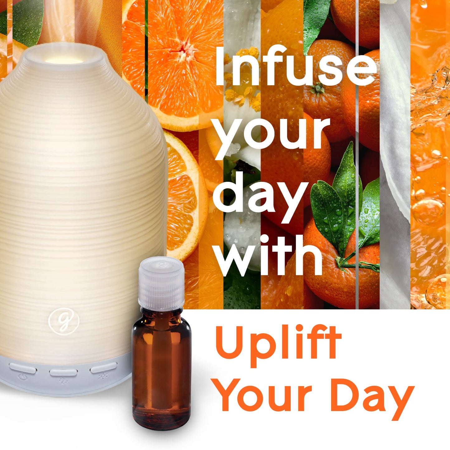 Glade Aromatherapy Diffuser & Essential Oil, Air Freshener for Home, Choose Calm Scent with Notes of Lavender & Sandalwood, 0.56 Fl Oz