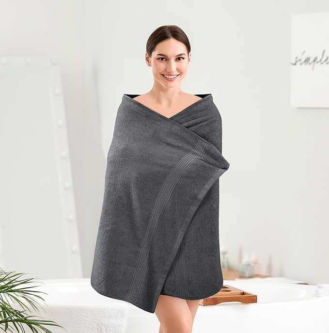 Utopia Towels 4 Pack Premium Bath Towels Set, 27 by 54 Inches, 100% Ring Spun