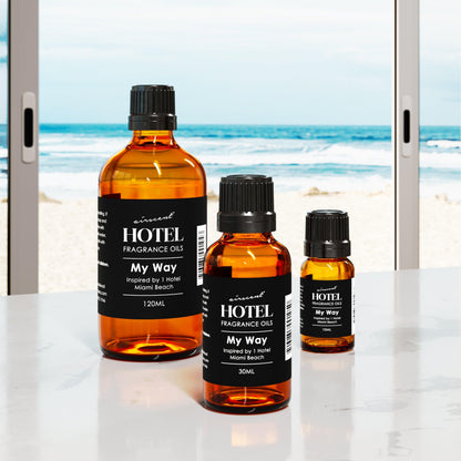 AirScent My Way Diffuser Oil Inspired by The 1 Hotel Miami Scent - Premium Fragrance Oil Blend for Ultrasonic and Waterless Diffusers and Crafting - 500 mL, 16.9 fl oz Glass Bottle