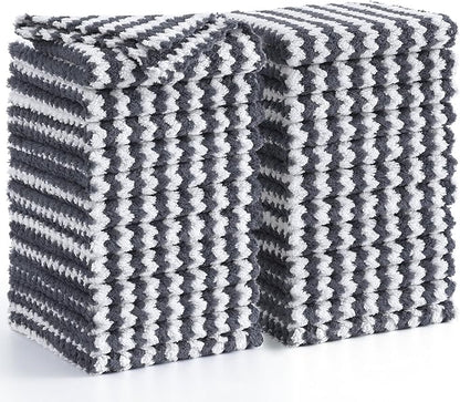 Homaxy 24 Pack Kitchen Dish Cloths, Ultra Soft and Absorbent Dish Towels