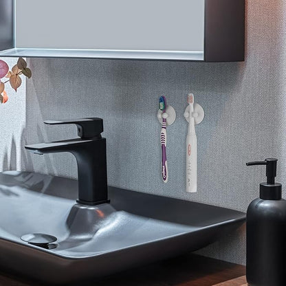 4 PCS Suction Cup Toothbrush Holder