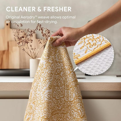 RECYCO Waffle Kitchen Towel Set of 2