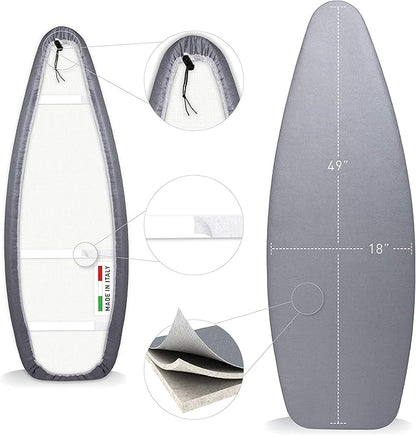 TIVIT Oval Ironing Board Cover 18 x 49” – Made in Italy, Alumitek PRO