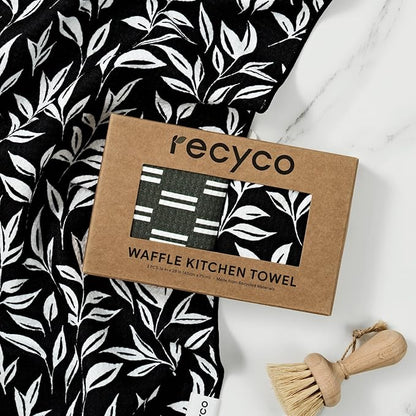 RECYCO Waffle Kitchen Towel Set of 2