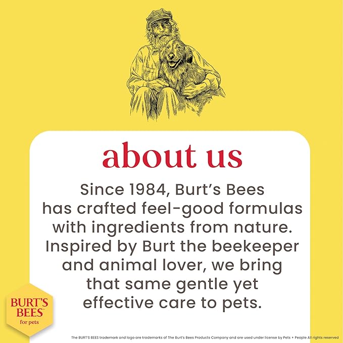Burt’s Bees for Pets Dog Wipes for Daily Grooming with Witch Hazel - Deodorizing Wipes That Clean Paws and Face, 98% Natural Origin, Waterless Bath Formula, 100 Count