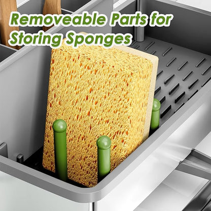 Ewaiira Stainless Steel Sink Caddy, Sponge Holder
