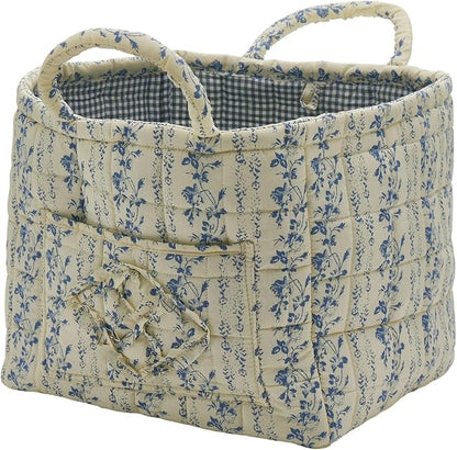 Quilted Fabric Storage Basket