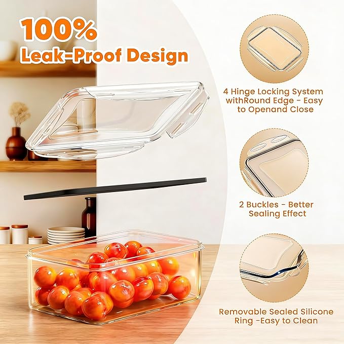 52 Pcs Food Storage Containers