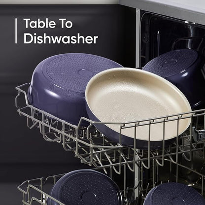 CAROTE 19 Pcs Pots and Pans Set, Nonstick Cookware Sets with Detachable Handle, Purple Dishwasher Safe, Oven Safe, Cookware Non Stick Cooking Set w/Frying Pans & Saucepans(PFOS, PFOA Free)
