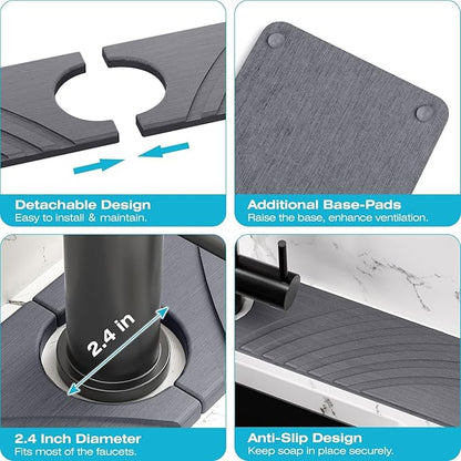 Stone Faucet Mat for Kitchen Sink