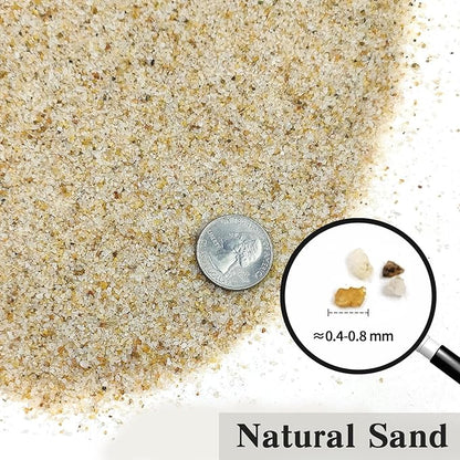 FANTIAN 10 lbs Aquarium Silica Sand. Decorative Mini Aquarium Gravel Substrate for Fish Tank, Plants Potted, Fire Pits, Candle, Vase Filler and Crafts