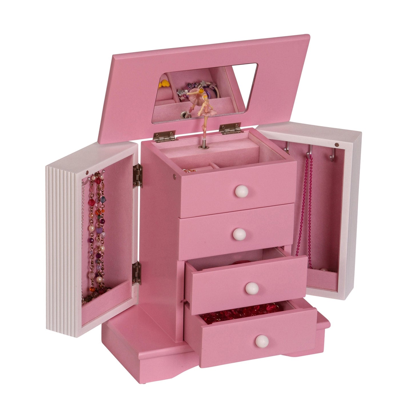 Mele and Co Elise Girls Wooden Musical Ballerina Jewelry Box
