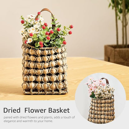 Wall Hanging Pocket Basket Portable Storage Basket Decorative Boho Mounted