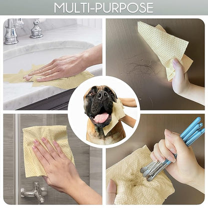 Bamboo Rayon Disposable Face Towel Biodegradable Large Dry Face Wipes 240 Count