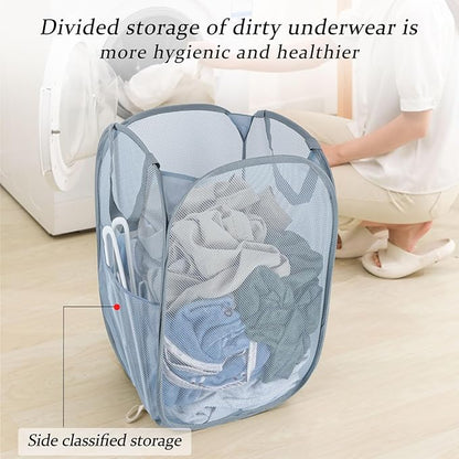 Upgraded 100L Extra Large Collapsible Laundry Hampers. Pop Up Laundry Basket