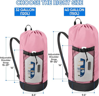 BALEINE 150L Laundry Bag Backpack, 900D Oxford Fabric Large Travel Laundry Bags