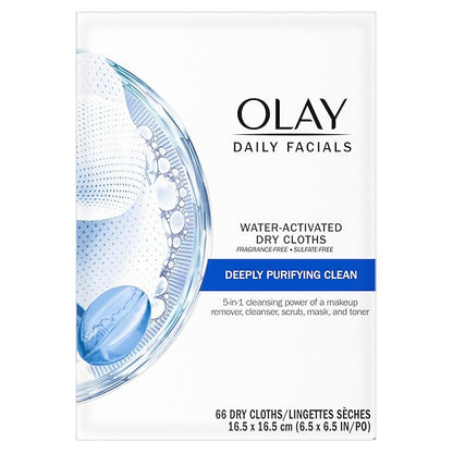 Olay Makeup Remover Wipes, Daily Facials Deep Clean Face Cleanser