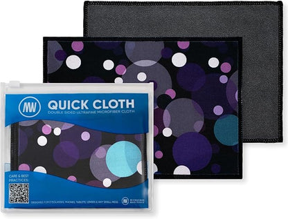 Quick Cloth Microfiber Glasses Cleaning Cloths – 5x7, 2 Pack