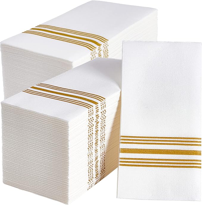 Vplus 300 PACK Guest Towels Disposable Bathroom, Decorative Bathroom Napkins