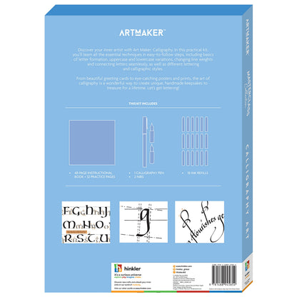 Art Maker Masterclass Collection: Calligraphy Art Kit - Beginner to Advanced Calligraphy - Calligraphy Guide - Calligraphy Equipment - Craft Kits - Arts and Craft for Adults