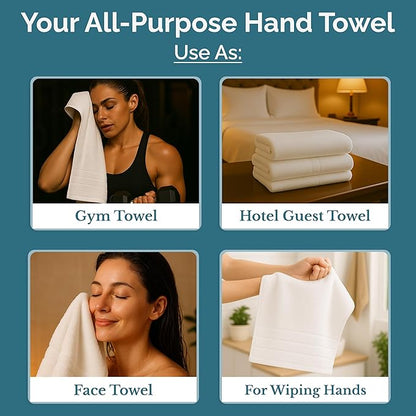 White Hand Towels for Bathroom