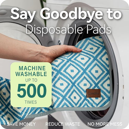 Washable Pee Pads for Dogs , 2 Pack Ultra-Absorbent Reusable Puppy Pads with Waterproof & Non-Slip Backing, Leak-Proof Protection for Dog Training , Crates , Whelping & Playpens ( 36"x41" )