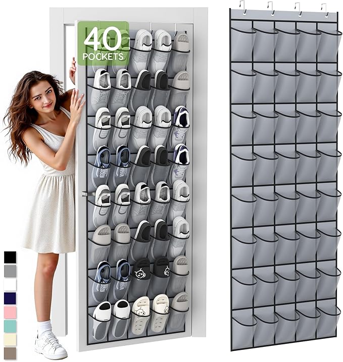 Unjumbly Over the Door Shoe Organizer