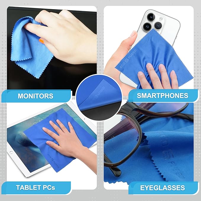 Eco-Fused Microfiber Cleaning Cloth