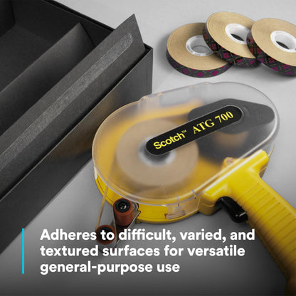 3M Scotch ATG Adhesive Transfer Tape 924 Clear, 0.50 in x 36 yd 2.0 mil (Pack of 12)