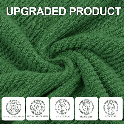 VOOVA & MOVAS Green Washcloths, Wash Cloths