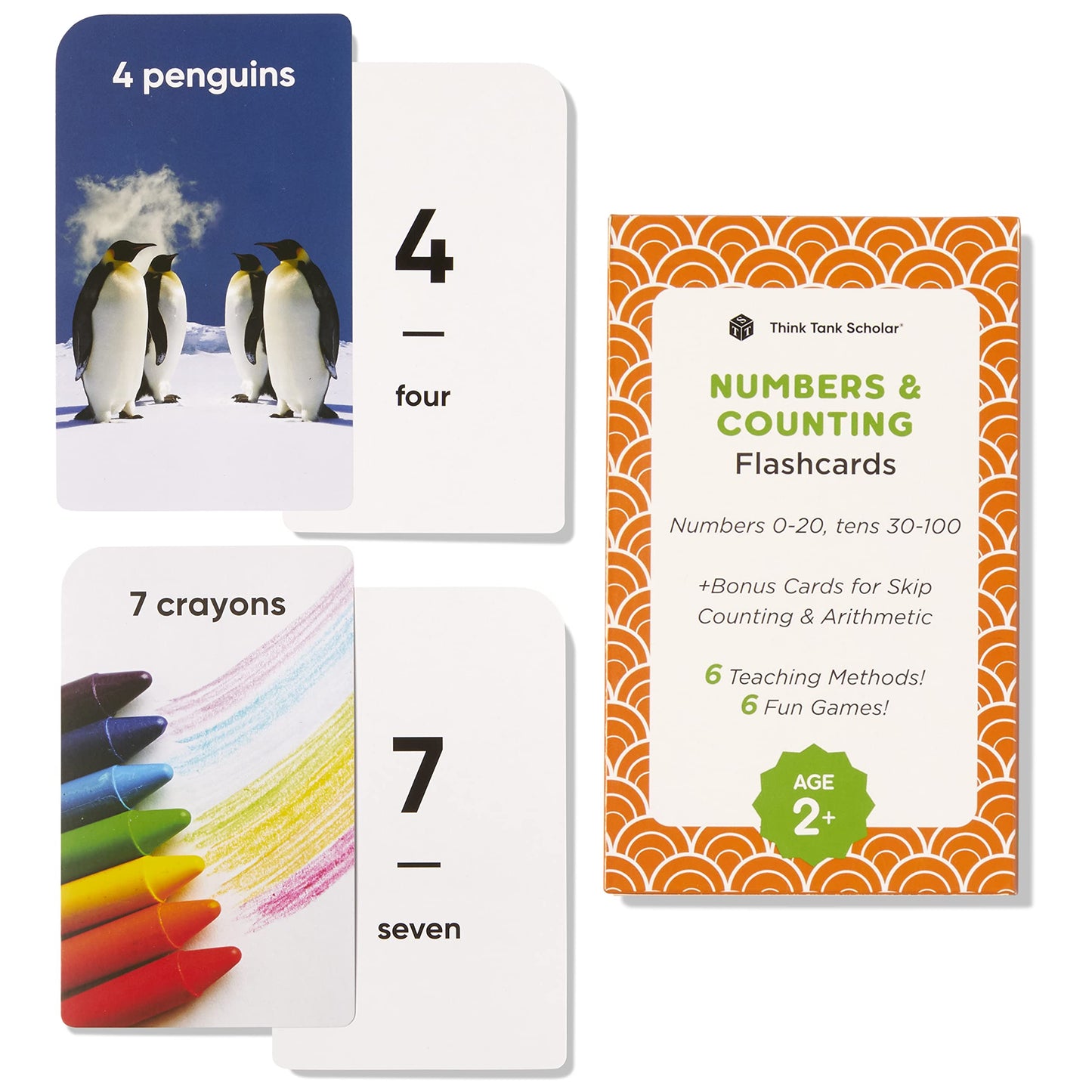 Award-Winning Numbers & Counting Flash Cards for Kids Ages 2-8 – Learn Counting 0-100, Number Recognition & Basic Math – 36 Durable Cards with Real Images for Preschool to Kindergarten