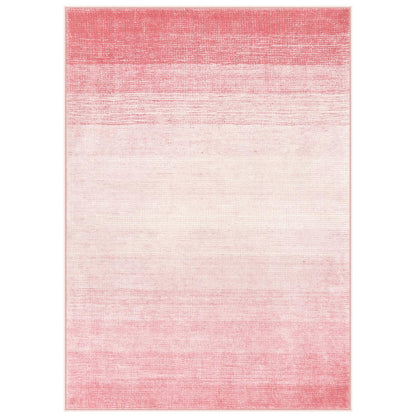 Wonnitar Washable Light Pink Rug, 5x7 Modern Ombre Rugs for Living Room, Non-Slip Abstract Area Rug for Bedroom Girls, Non-Shedding Soft Large Throw Carpet for Bathroom (Pink, 5'x7')