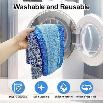 4 Pack Microfiber Cleaning Pad for Bona Mop Safe for Hardwood & Hard Surface