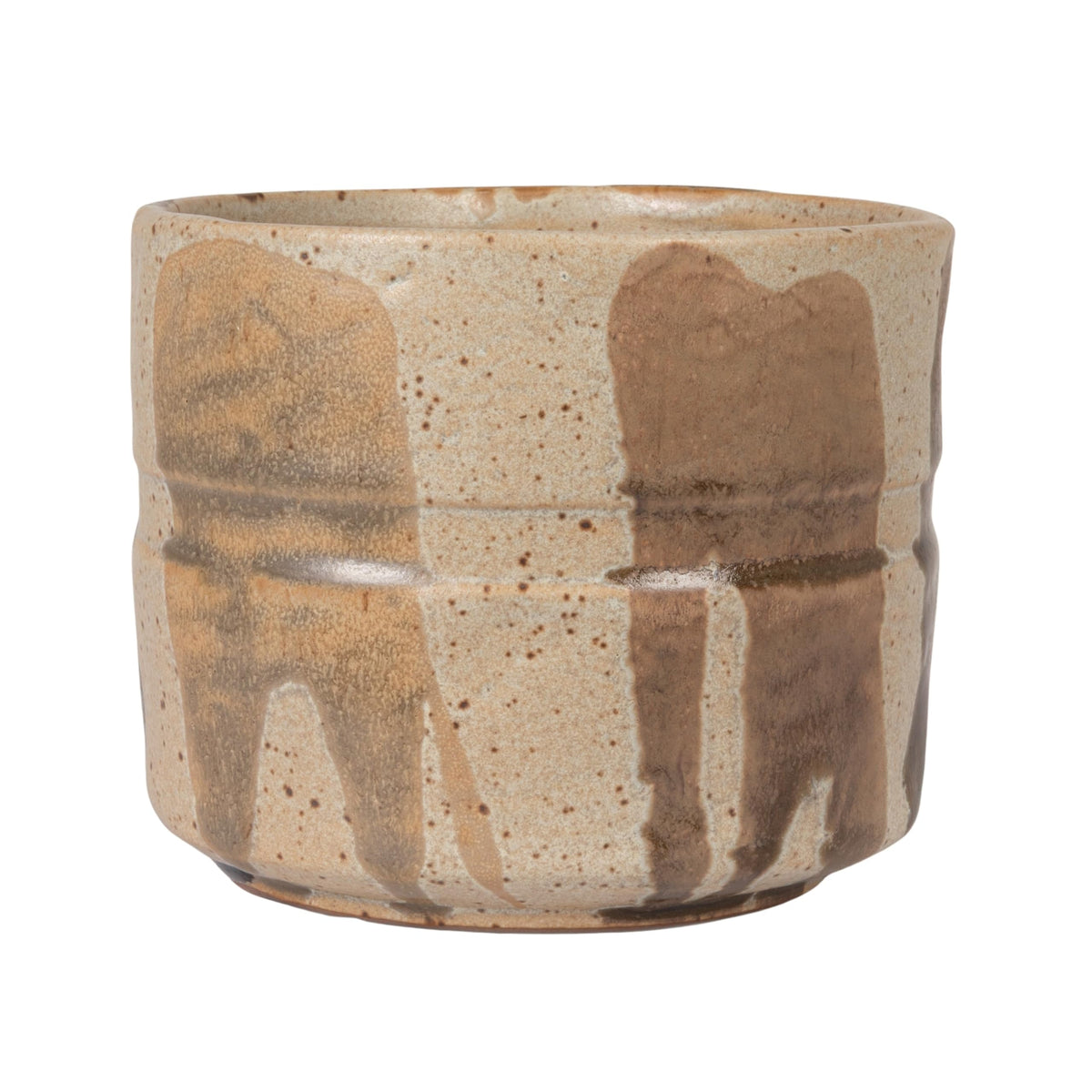 Creative Co-Op Stoneware Planter in Reactive Glaze, Multicolor
