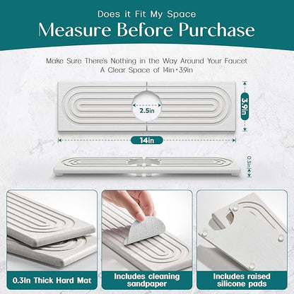 Diatomite Kitchen Faucet Mat