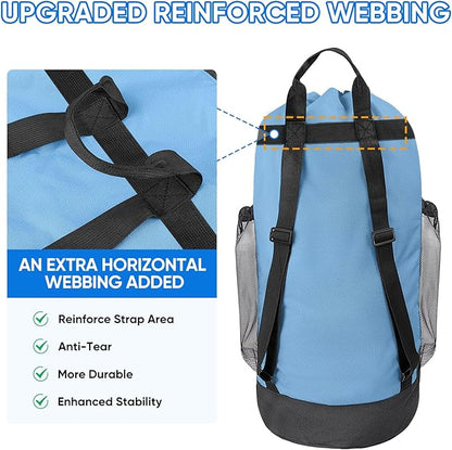 BALEINE 150L Laundry Bag Backpack, 900D Oxford Fabric Large Travel Laundry Bags