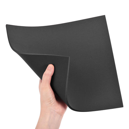 uxcell Black EVA Foam Sheets 10 x 10 Inch 5mm Thickness for Crafts DIY Projects, 4 Pcs