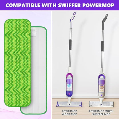 6 Pack Reusable Mop Pads Compatible