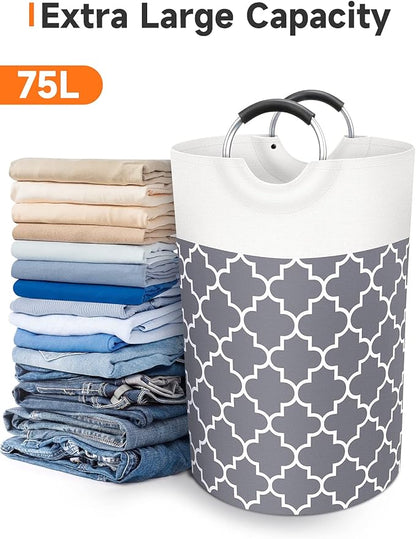 Large Laundry Basket Laundry Hamper Bag Washing Bin Clothes Bag Collapsible Tall