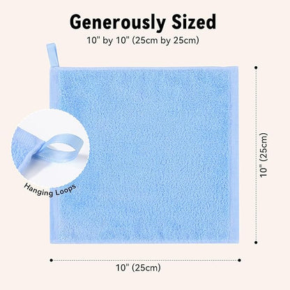 Yoofoss Luxury Washcloths Towel Set 10 Pack Baby Wash Cloth