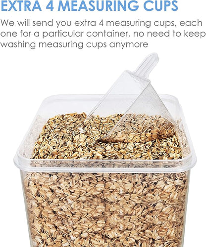 Vtopmart Extra Large Tall Airtight Food Storage Containers 4 Pieces 5.9qt /