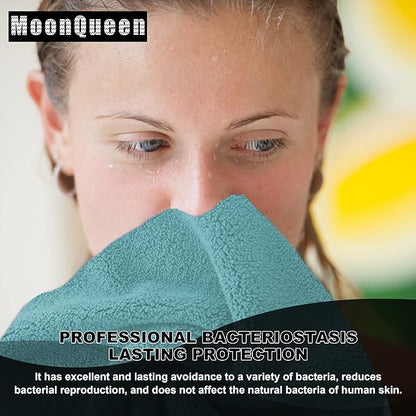 MOONQUEEN Microfiber Facial Cloths Fast Drying Washcloth 12 Pack