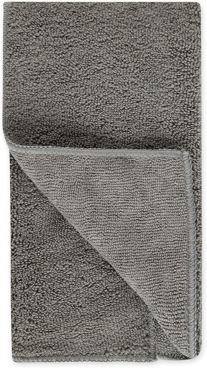 Bone Dry Pet Grooming, Embroidered Microfiber Towel Drying Collection, 15x30, Gray