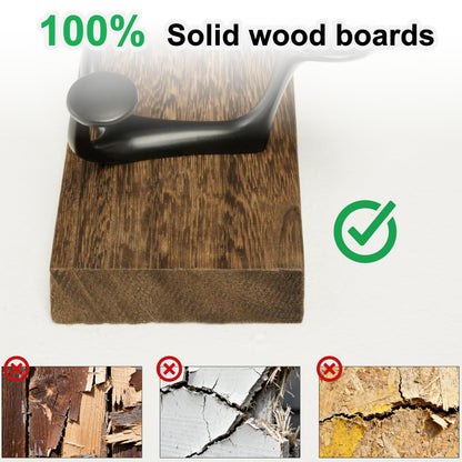 SKOLOO 43-Inch Wood Burnt Coat Rack Wall Mount with 8 Triple Hooks - Ideal for Family Entrances, Classrooms, and Pet Supplies Storage - Perfect Coat Hooks for Wall