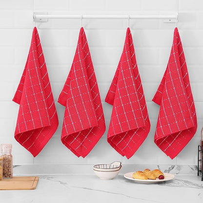 Mordimy 100% Cotton Terry Cloth Kitchen Towels, Super Soft and Absorbent Dish
