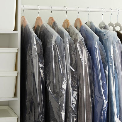 50 Pack Clear Plastic Garment Bags