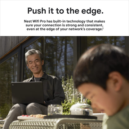 Google Nest WiFi Pro - 6E - Reliable Wi-Fi System with Fast Speed and Whole Home Coverage - Mesh Wi-Fi Router - 3 Pack - Snow, Linen, Fog